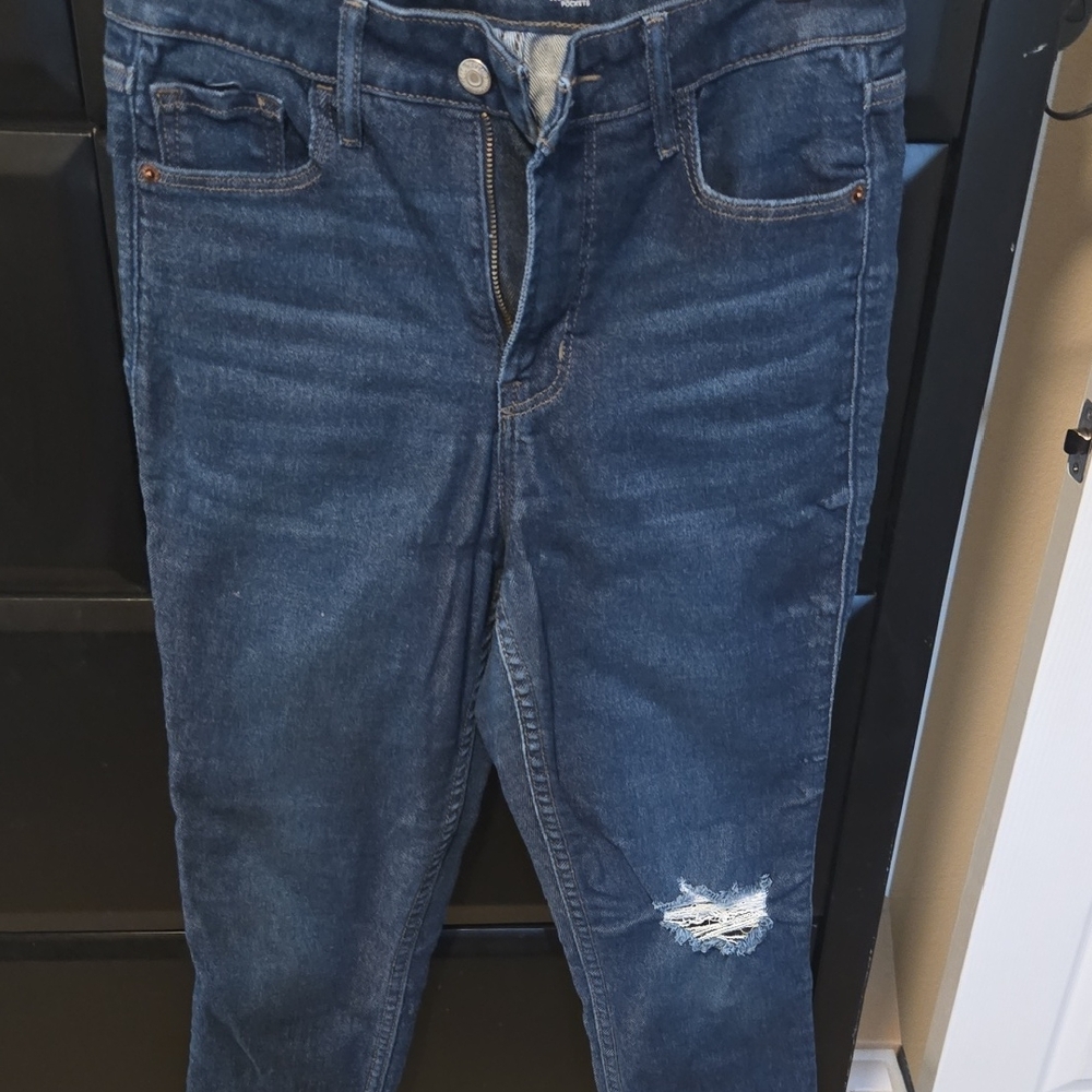 Old Navy Women's Dark Blue Skinny Jeans
